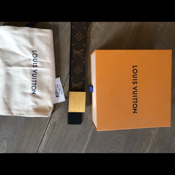 SOLD ποΈ ποΈ Louis Vuitton reversible monogram military belt 85 - Picture 8 of 12